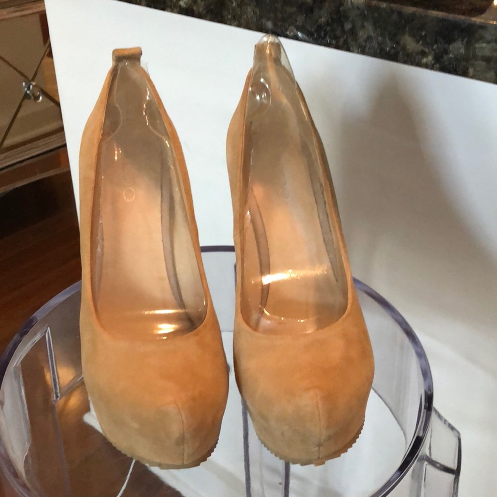 Aldo tan suede wedges